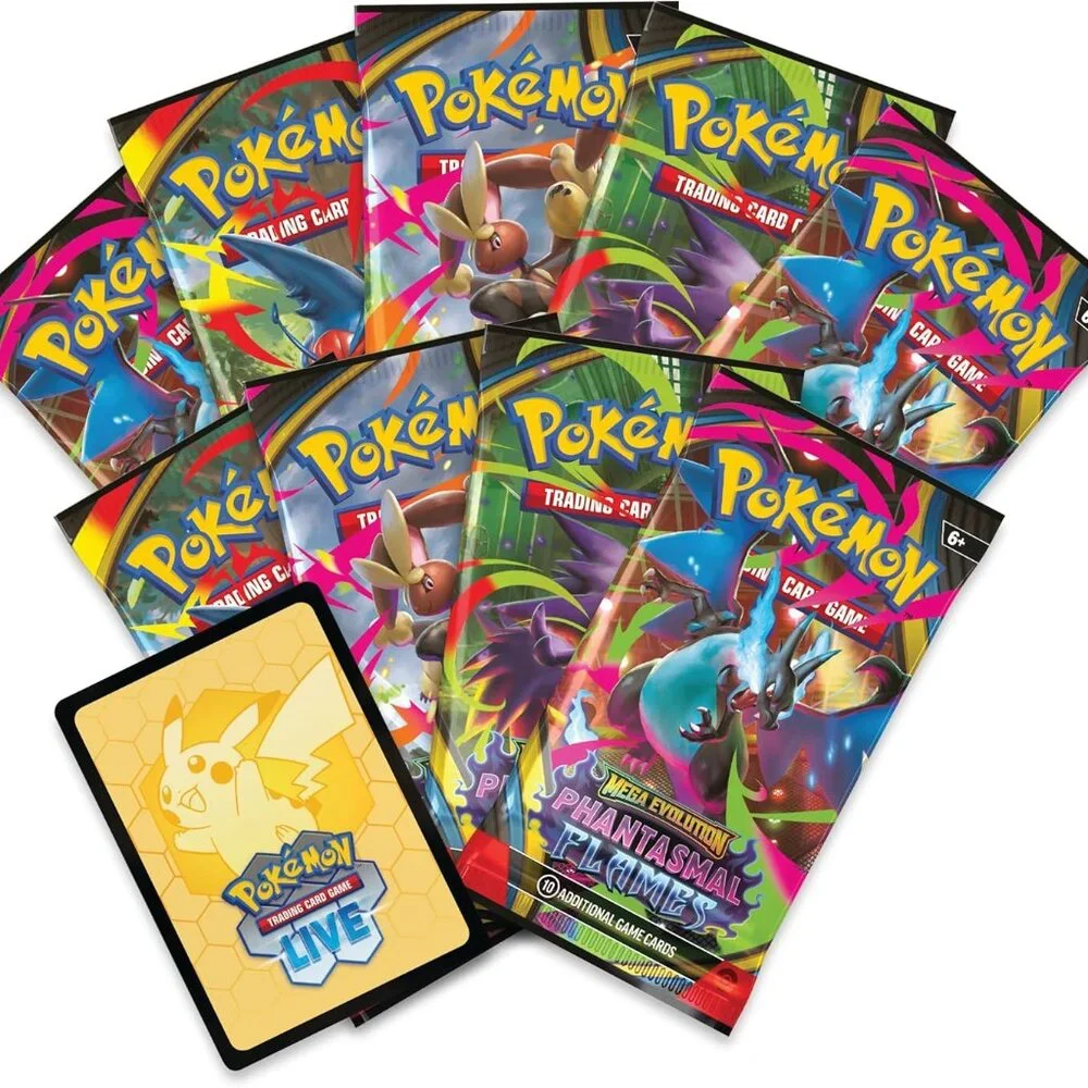 Pokémon TCG: Mega Evolution Phantasmal Flames Elite Trainer Box 9 Booster Packs - Picture 6 of 8